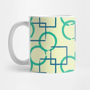 Square and Circle Seamless Pattern 017#002 Mug